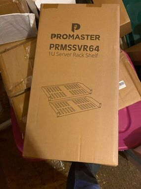 ProMaster PRMSSVR64 1U Server Rack Shelf - Brown Box